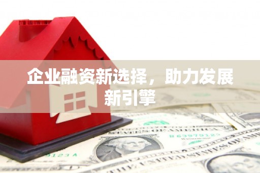 印江企业融资新选择，助力发展新引擎