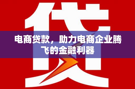 印江电商贷款，助力电商企业腾飞的金融利器