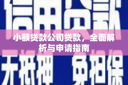 印江小额贷款公司贷款，全面解析与申请指南