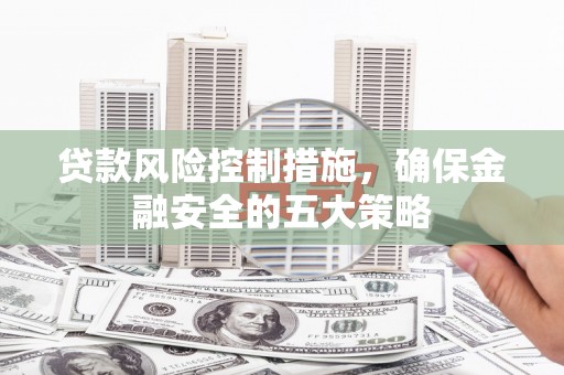 印江贷款风险控制措施，确保金融安全的五大策略
