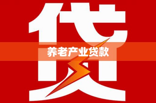 印江养老产业贷款