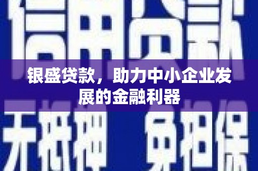 印江银盛贷款，助力中小企业发展的金融利器
