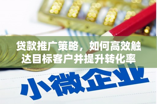 印江贷款推广策略，如何高效触达目标客户并提升转化率