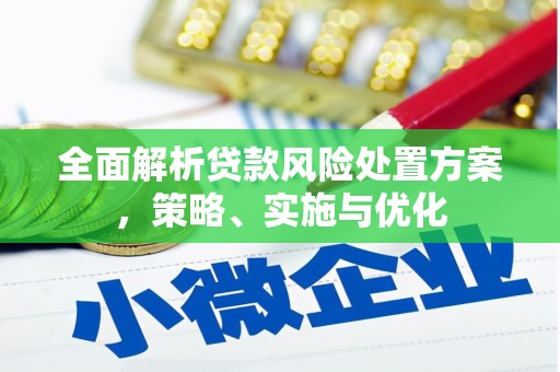印江全面解析贷款风险处置方案，策略、实施与优化