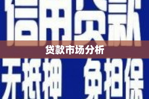 印江贷款市场分析