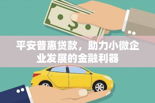 印江平安普惠贷款，助力小微企业发展的金融利器